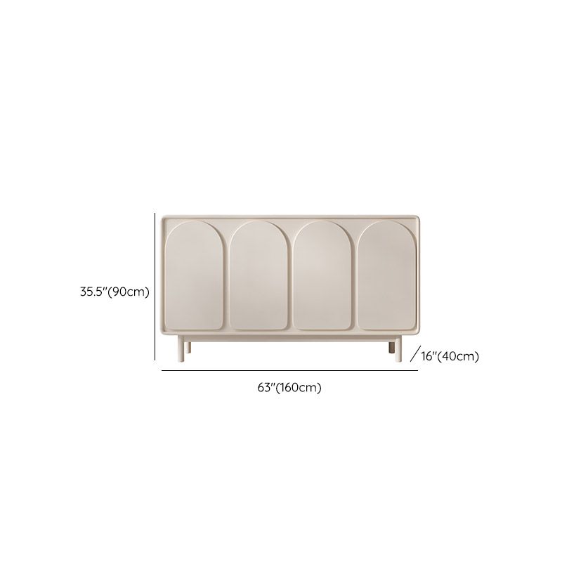 Modern and Contemporary Sideboard Wood Credenza with Cabinets