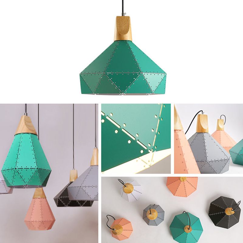 Modern Geometric Pendant Light Metal 1 Light Pendant