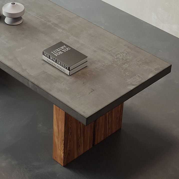 Modern 1/5 Pieces Dining Set Rectangle Pine Wood Dining Table for Living Room