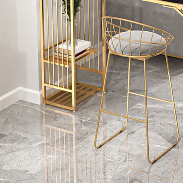 Glam Rectangle Bar Set 1/2 Pieces Self-Storing Leaf Pub Table with Upholstered Stool