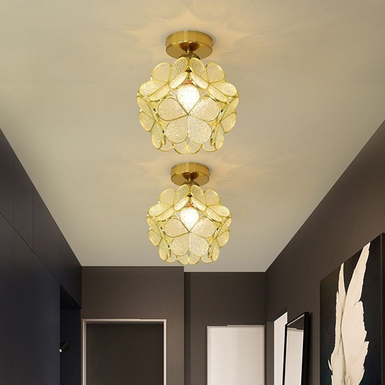 Modern Ceiling Light Creative Glass Flush Mount Light for Living Room