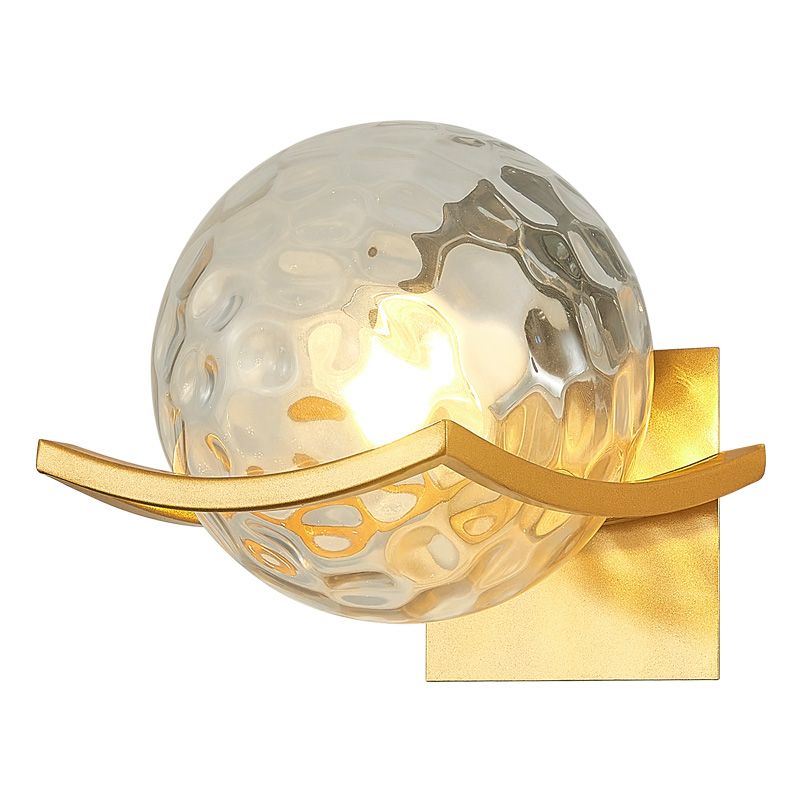 Spherical Bedroom Wall Light Sconce Glass  Contemporary Style Sconce Light Fixture