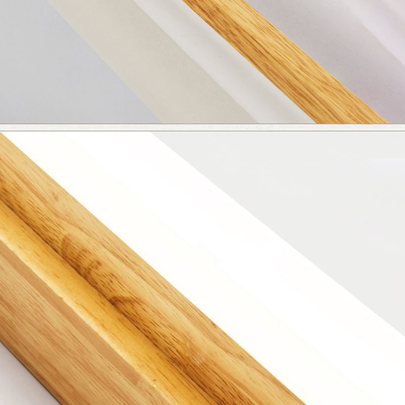 LED houten Noordse spiegel lichtwater en mistbestendige muurwandwandeling voor badkamer