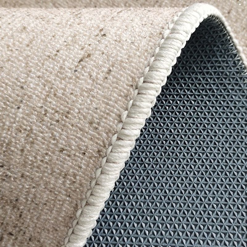 Tapis moderne Beige, couleur Pure, en Polyester, avec envers antidérapant, pour la décoration de la maison