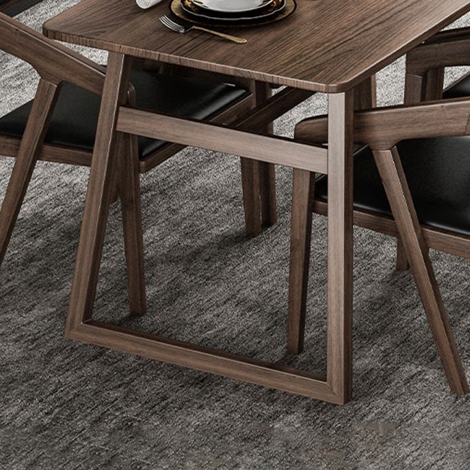 1/5/7 pc's Ash Wood Modern Dining Set met rechthoekige tafel en houten stoelen dinette set