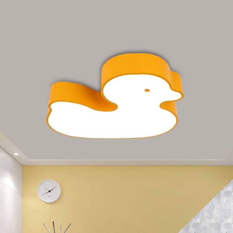 Little Duck Lampada da incasso per bambini Stile acrilico LED rosso/giallo/blu vicino all'apparecchio di illuminazione a soffitto
