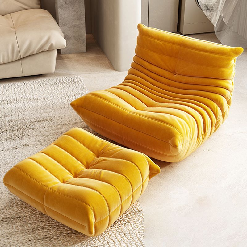 Fabric/Faux Leather Chair 33.4" L x  43.3" W x 30.3 " H Armless Chair for Living Room