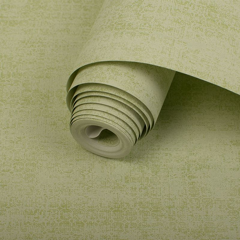 Nordic Soft Color Non-Woven Wallpaper Roll Textured Solid Unpasted Wall Covering