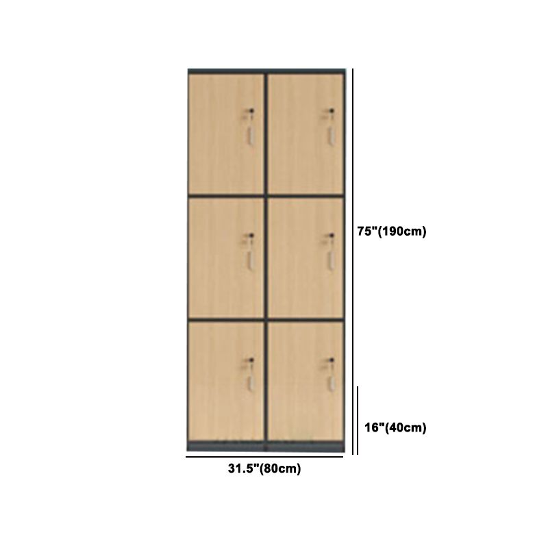 Modern Manufactured Wood Storage Cabinet Light Wood Finish Cabinet