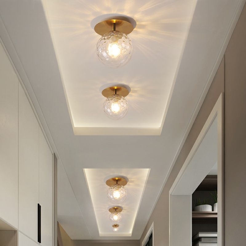 Einzelbalkon Decke Flush leichte postmoderne golden