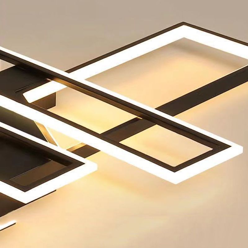 Metal Semi Flush Mount Geometriclight Contemporary Semi Flush