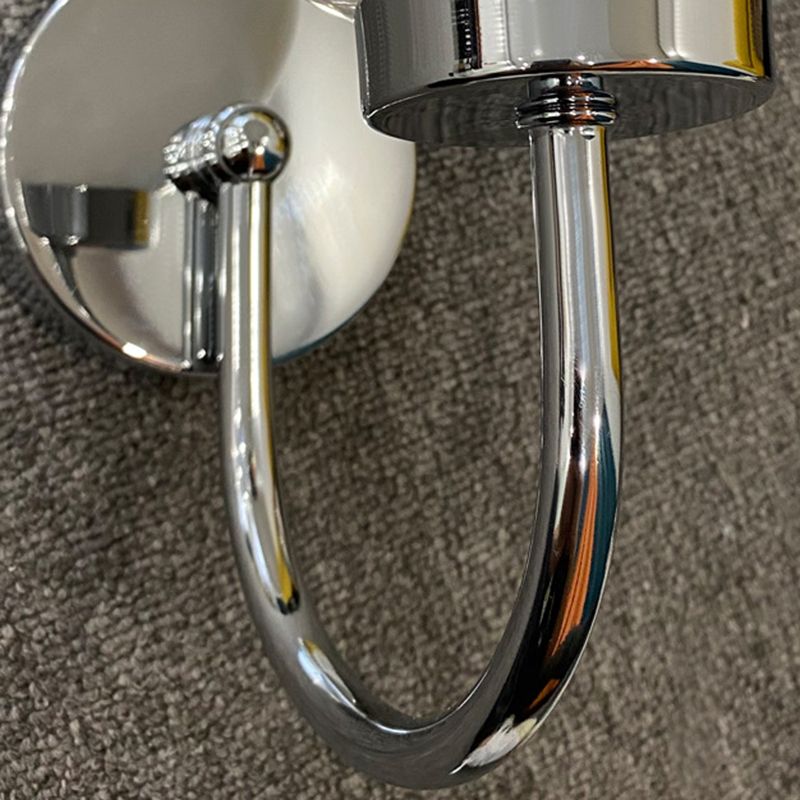 Luz de pared de globo de vidrio en un estilo creativo moderno Lámpara de pared de hierro forjado para espacios interiores