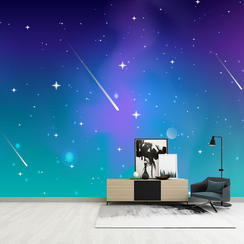 Cartoon Universe Illustration Mural Wallpaper Environment Friendly Indoor Wall Mural