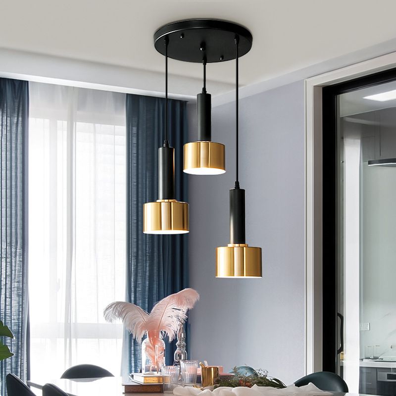 Household Metal Island Light Industrial Hanging Lighting Fixture for Dining Room