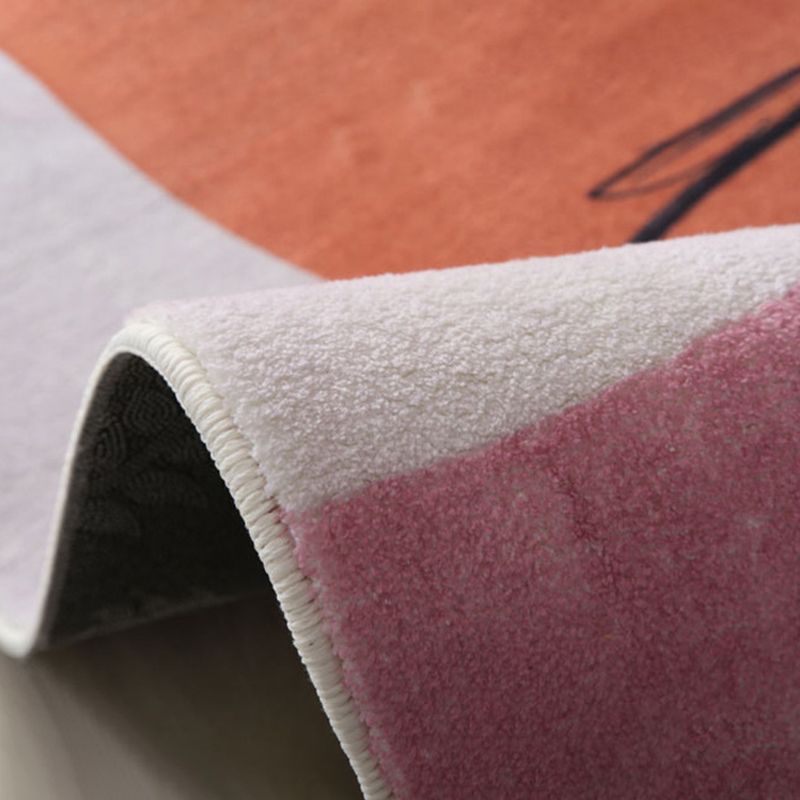 Donkergrijs modern tapijten polyester patroon tapijt wasbaar binnen tapijt voor woningdecoratie