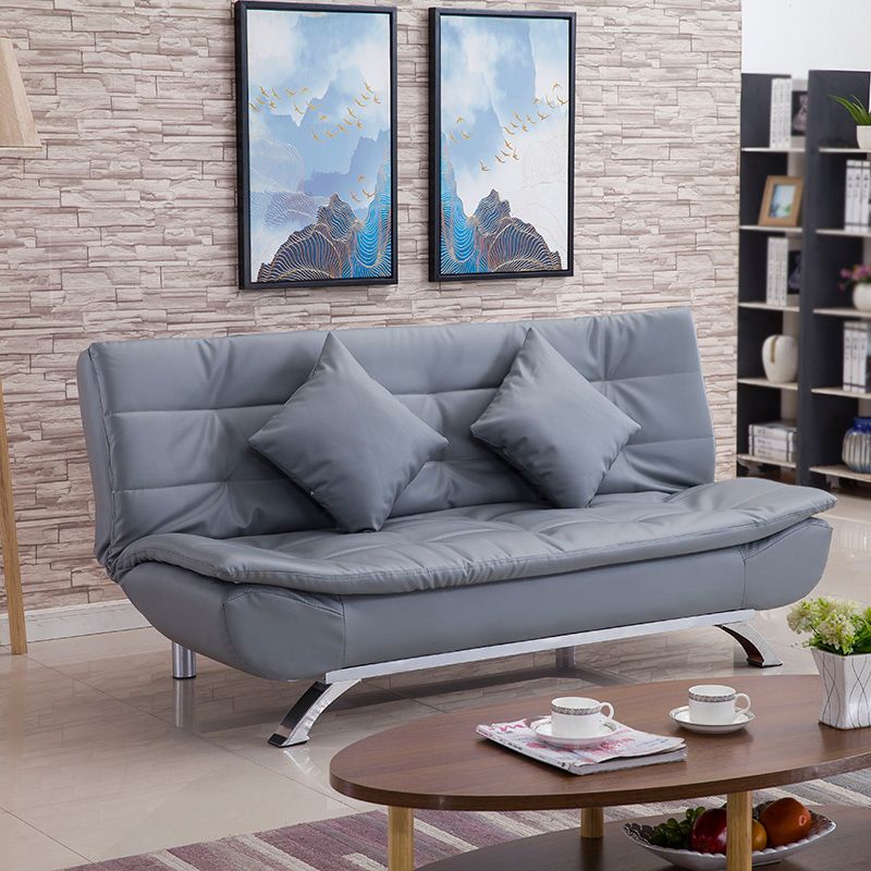 Kunstleder modernes Sofa armloses 33 -Zoll -Sofa für Wohnzimmer