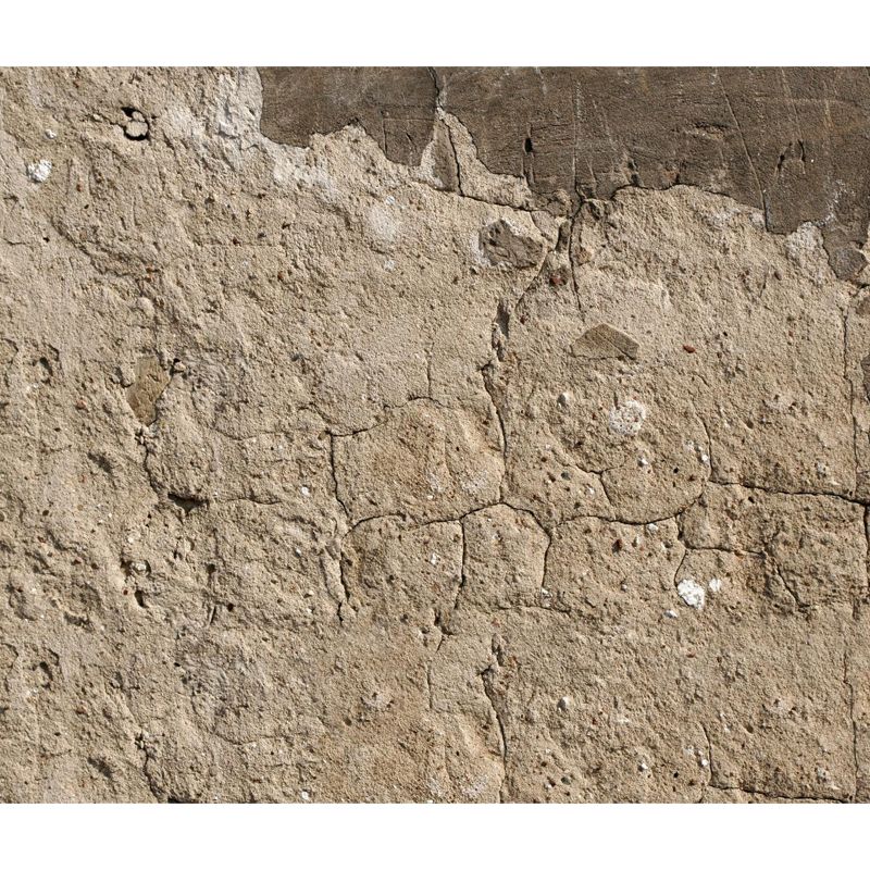 Shabby Stone Mural Wallpaper for Living Room, Light Color, Custom Size Available