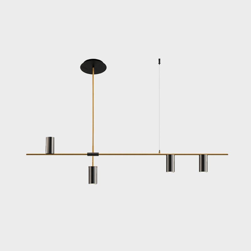 Black/Gold Aluminum Island Pendant Lighting Modern Island Hanging Light
