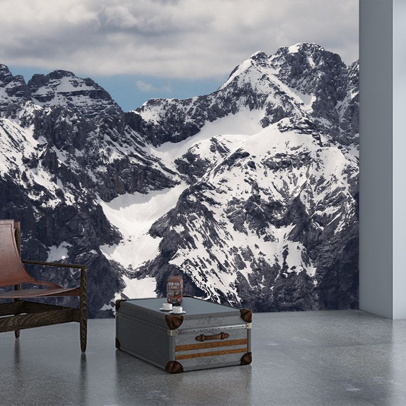 Cloud Wallpaper Horizontal Photography Mountain Landscapes Eco-friendly Mural for Bedroom