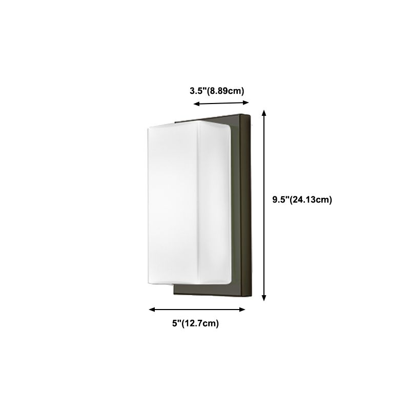 Contemporary Style Wall Mount Lamp Glass Wall Sconce for Bedroom