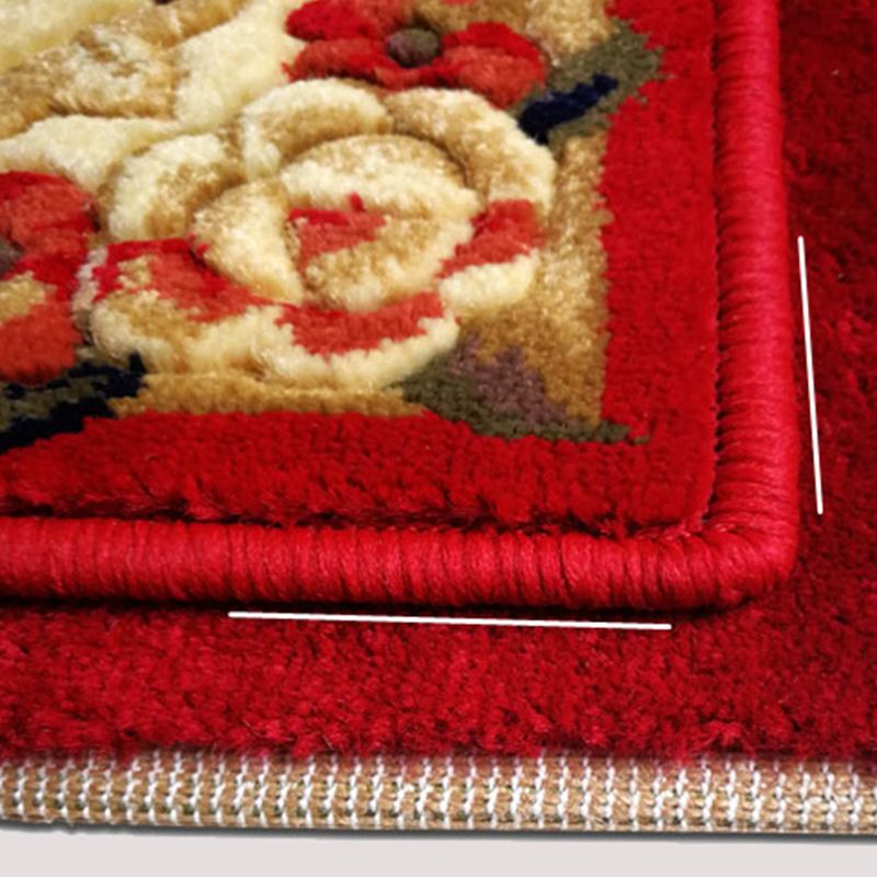 Diseño floral antiguo alfombra poliéster alfombra de alfombra interior de la alfombra resistente al hogar para decoración del hogar