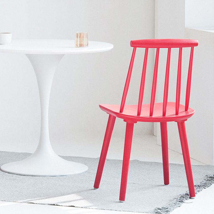 Silla moderna de comedor sillas sin brazos con patas de madera para cocina