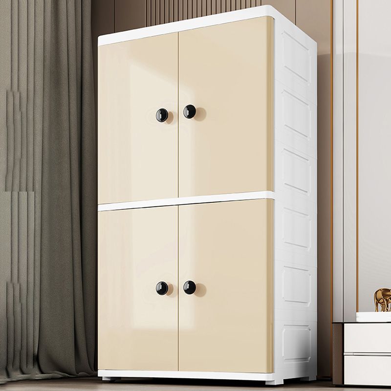 Plastic Wardrobe Teen Style Simple Rectangular Bedroom Wardrobe Closet