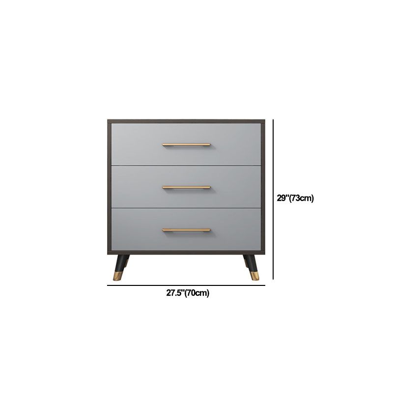 Traditional Style Chest Grey Bedroom Storage Chest with 3 / 4 / 5 Drawers