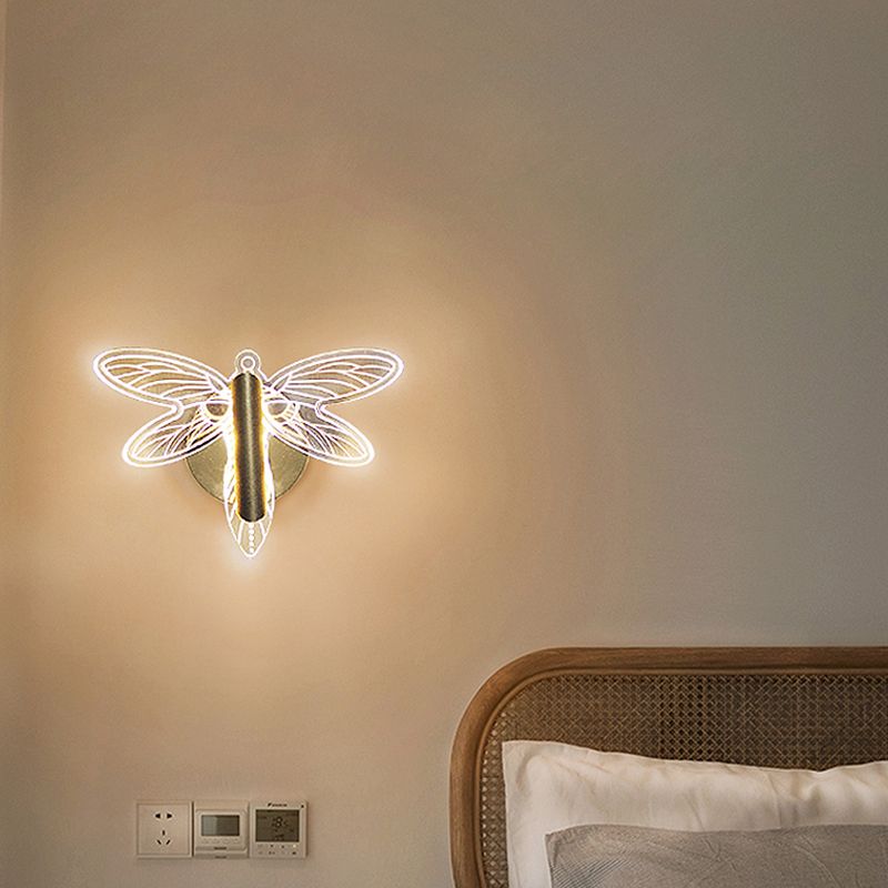 Sombra única de la pared de metal Maledina Modern Lights Lighting Lighting Lights en oro