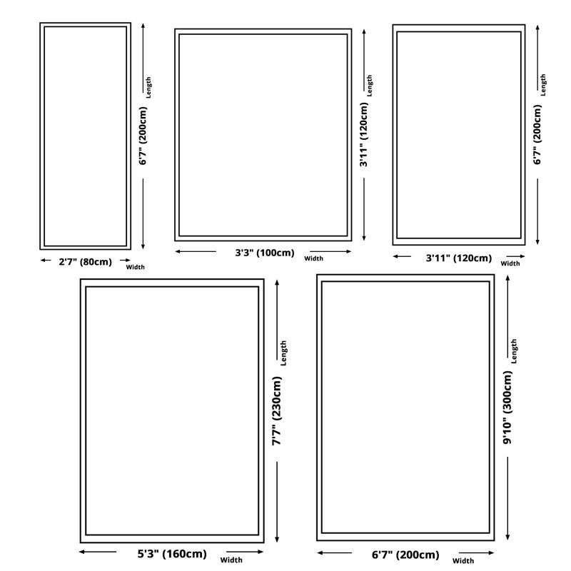 Contemporary Creative Border Rug Marble Surface Print Carpet Non-Slip Backing Carpet for Home Decor