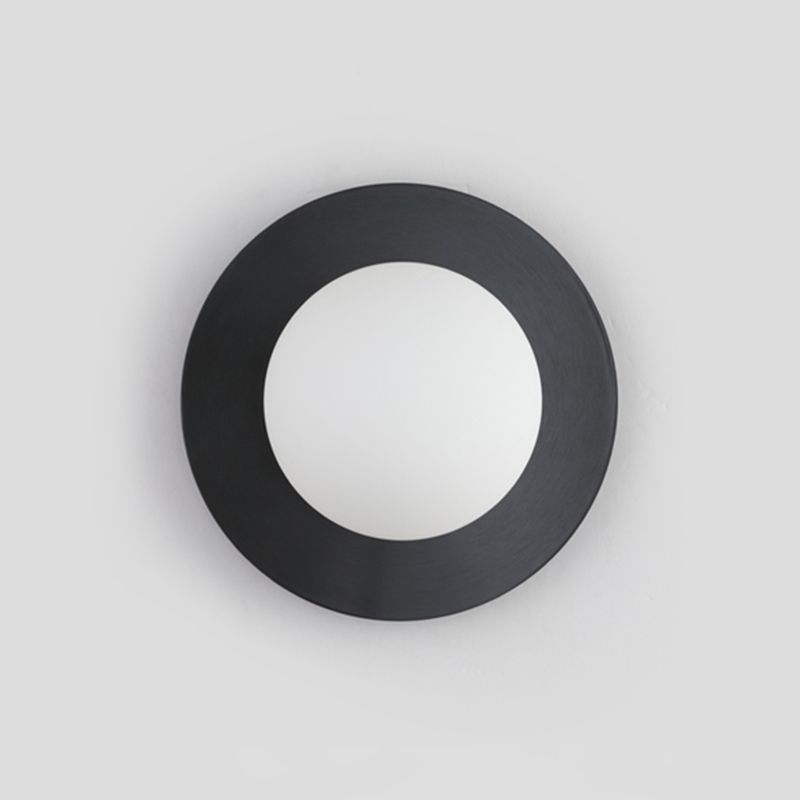 Orb Wall Mounted Light Fixture Contemporary Style Glass Flush Mount Wall Sconce for Bedroom