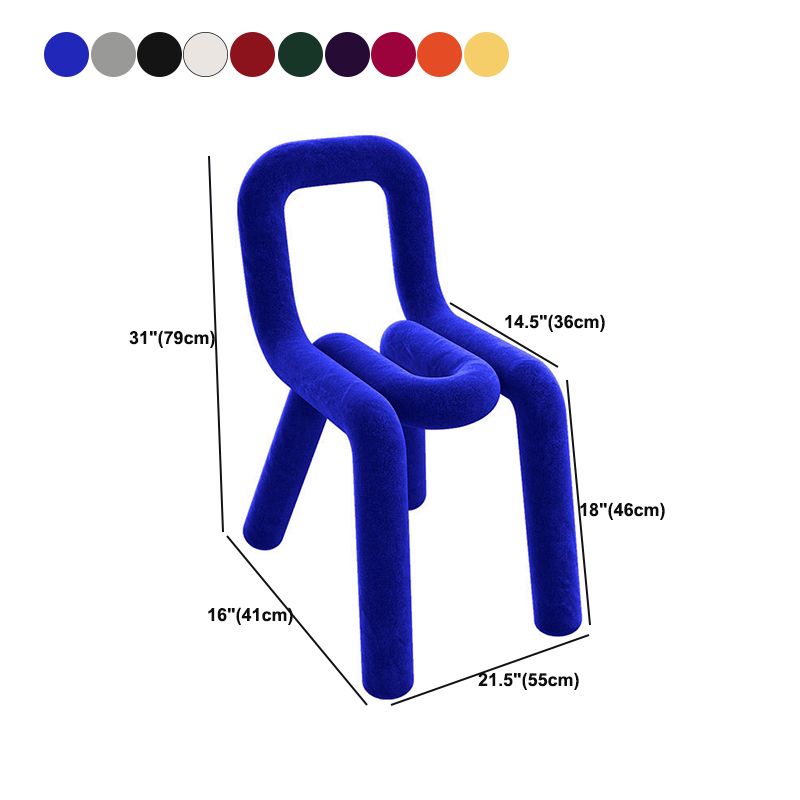 16.14" Wide Scandinavian Style Single Sofa Chair Fixed Back Parsons Chair