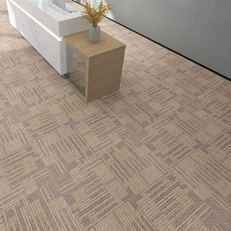 Carpet Tile Fade Resistant Non-Skid Solid Color Self-Stick Carpet Tiles Dining Room