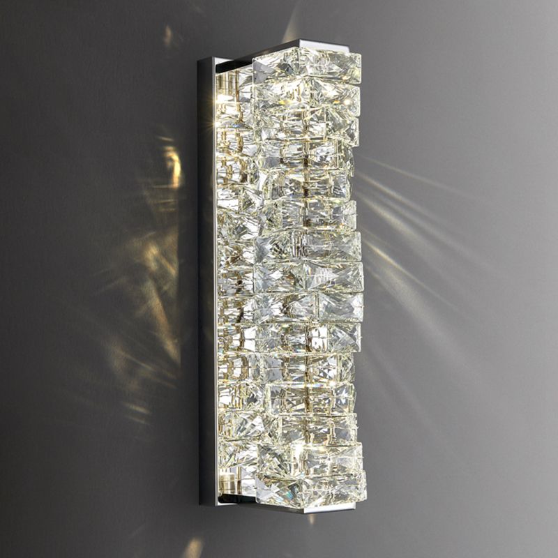 Crystal LED Wall Sconce Post-Modern Wall Light Fixture for Bedroom