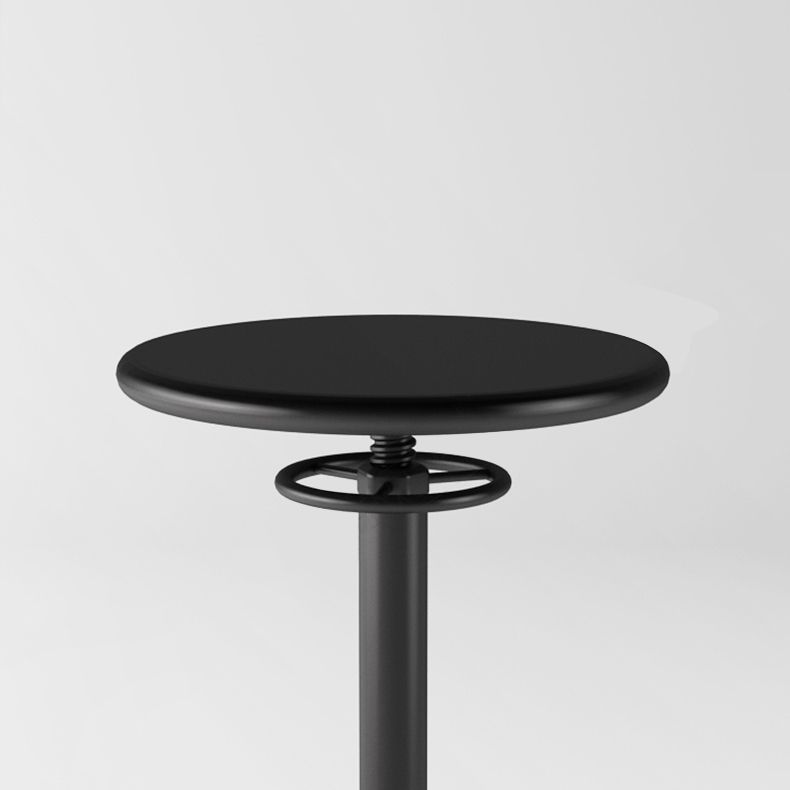 Backless Adjustable Height Counter Stool Modern Round Seat Bar Stool