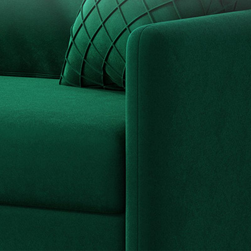 31.49" Wide Velvet Sleeper Sofa Glam Foldable Sofa Bed with Cushion Back
