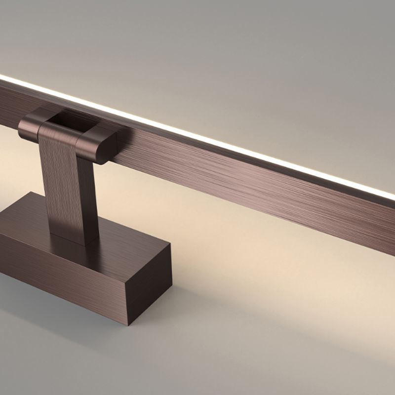 Metal Linear Shape Vanity Light Modern Style 1-Light Vanity Light Fixture