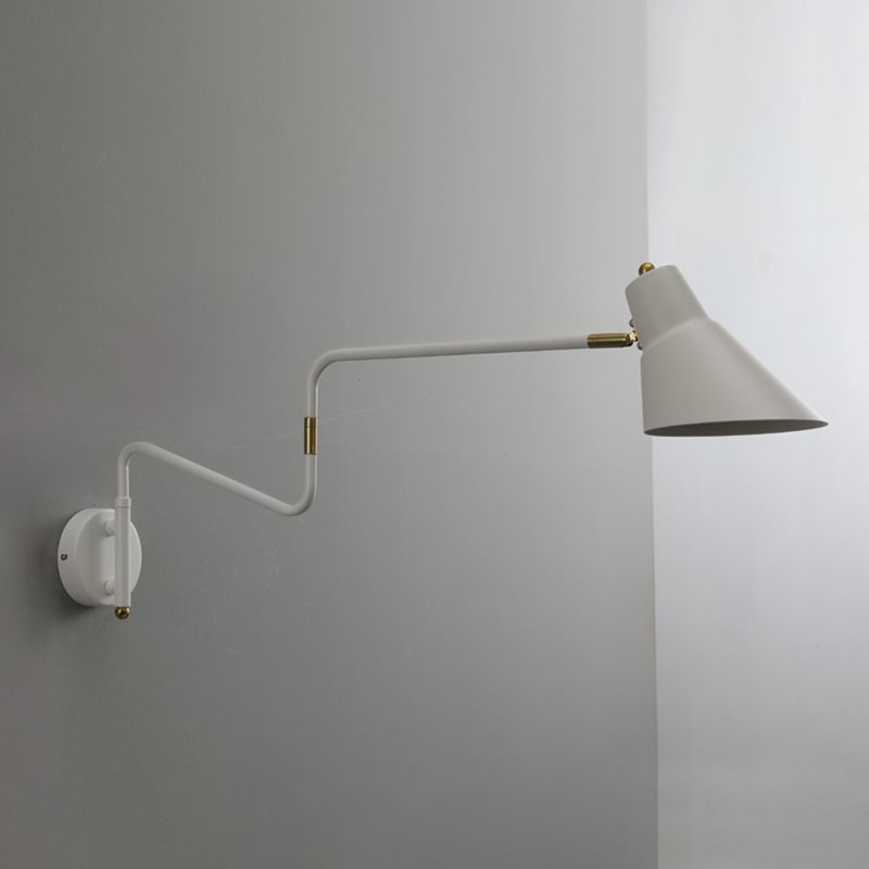 Cone Shape Metal Wall Sconces Modern 1-Light Wall Mount Light Fixture