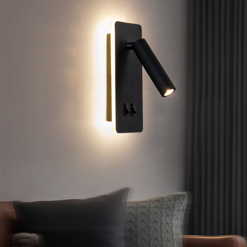 2-Light Geometric Wall Mounted Lighting Modern Style Metal Wall Lighting Fixtures