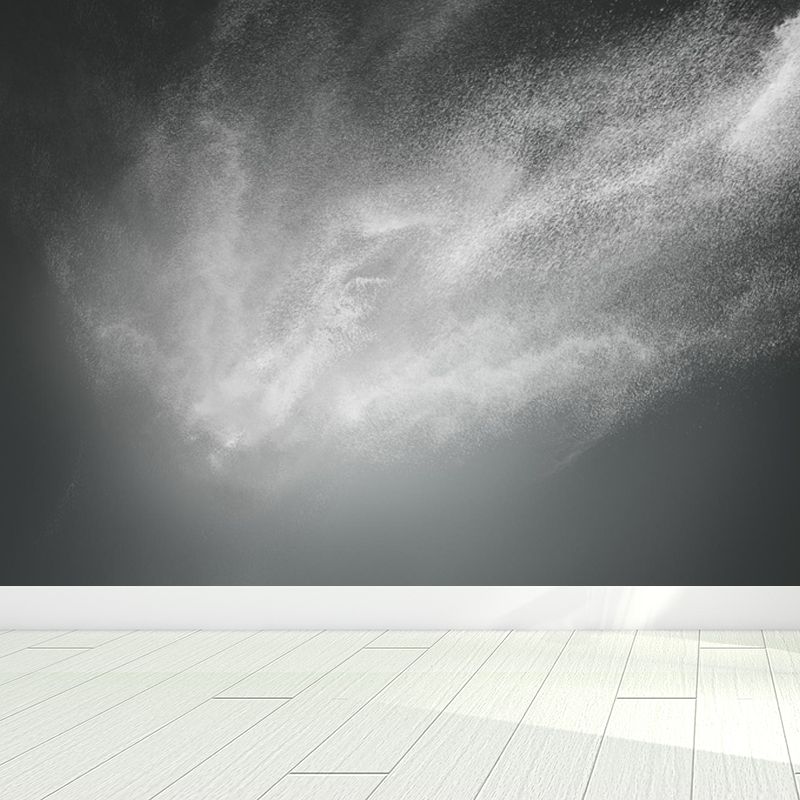 Slow Motion Explosion Scene Mural Modern Moisture Resistant Bedroom Wall Decor, Custom Made