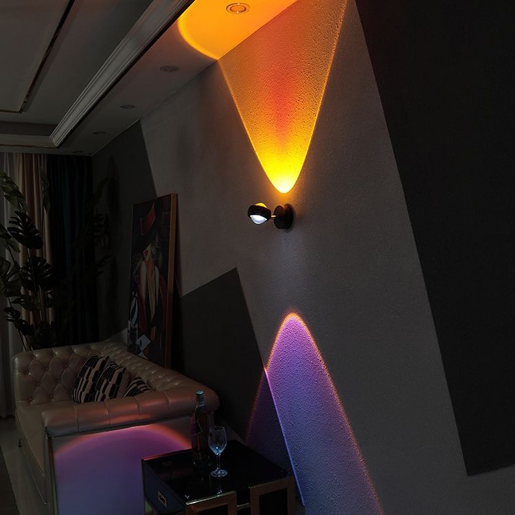 Modern Style Round Led Wall Lamp Metal Wall Mount Light Fixture