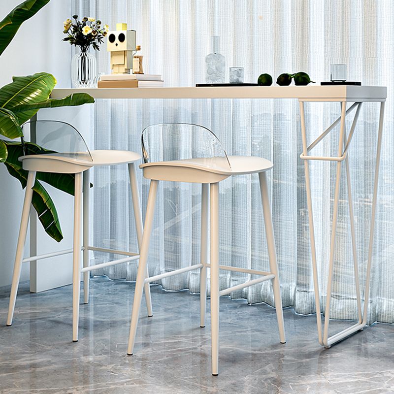 Modern 1/3 Pieces Bar Table Set Rectangle Wood Counter Table with High Stools for Balcony