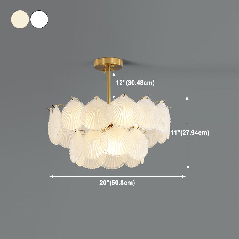 Luces colgantes de forma única luces de lámpara de vidrio de estilo moderno en oro