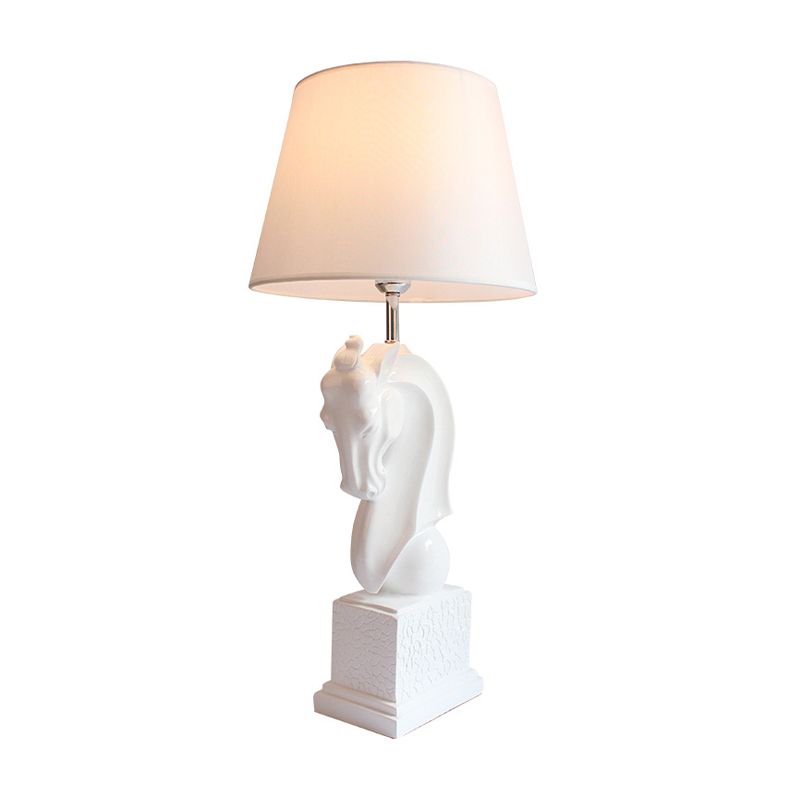 Résine noire / blanc lampe de la lampe de carreau de masse simple