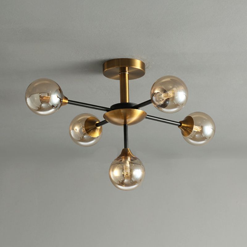 Glass Flush Mount Modern Style Flush Mount Lighting for Bedroom