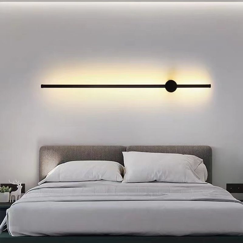 Luz de aluminio Luces de pared de la pared Moderna Nórdica 1 Cabeza de montaje en la pared para el dormitorio