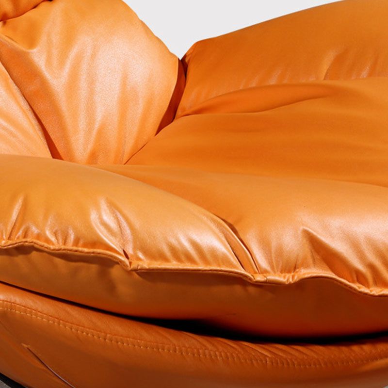 Modern Lazy Sofa Chair Iron Base Rocking Chair in Living Room