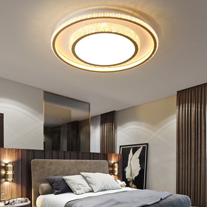 Luci di montaggio a filo geometrico in metallo Modern Stile moderno 2 Luci a sfioramento della lampada