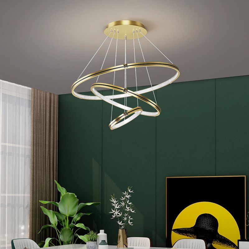 Multi-Tier Chandelier Light Fixture Modern Simplicity Acrylic Pendant Lighting for Restaurant