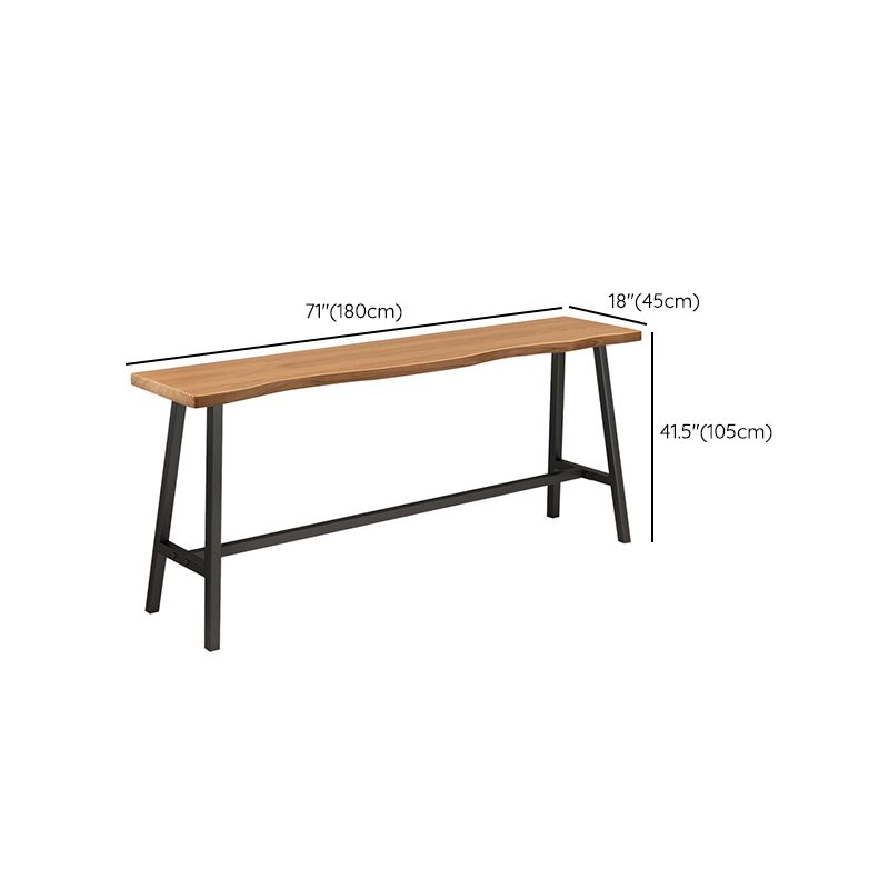 Modern Bar Table Set 1/2/4 Pcs Pine Solid Wood Bar Table and Backless Stools